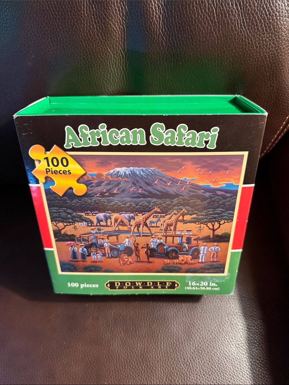 Dowdle African safari.  Jigsaw puzzle. 100 pieces.   Complete